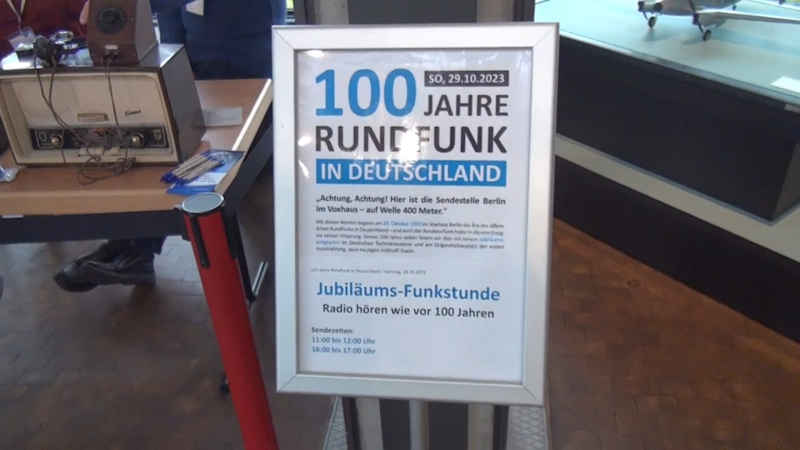 100 Jahre Radio, Vorführung