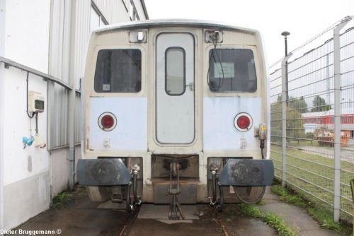 Der Endwagen eines Talgozuges,
direkt frontal