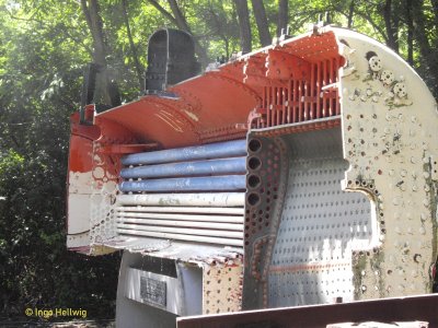 Juli 2011 - Der Kessel ist fast komplett vom Anstrich befreit.
