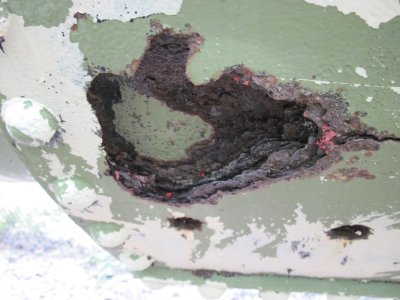 Einige Roststellen müssen überarbeitet werden